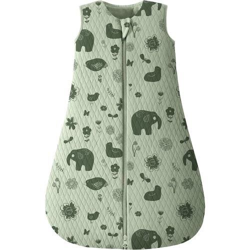 Looxii Baby Sleep Sack 0-6 Months 2.5 TOG Baby Wearable Blanket, Cotton Quilted Newborn Sleeping Bag 2-Way Zipper Warm Toddler Sleeping Sack for Winter
