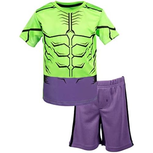 Marvel Cosplay Athletic 2-Piece T-Shirt and Shorts Set Toddler to Big Kid