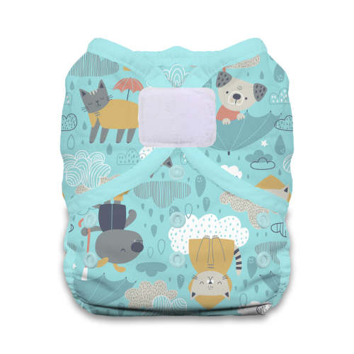 Thirsties Duo Wrap Size 1 - Hook and Loop - “Drizzly” Print