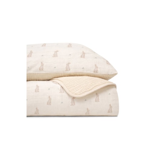 Organic Cotton Muslin Quilt & Sham Set, One Size