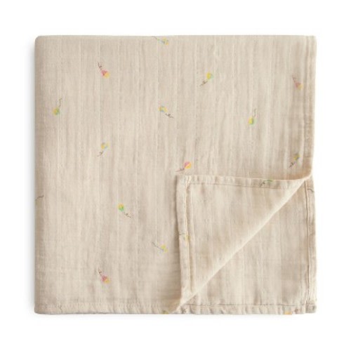 Organic Cotton Muslin Swaddle Blanket Kites One Size