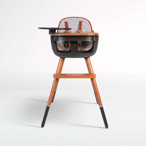 Micuna Ovo Max City Black and Wood Baby High Chair
