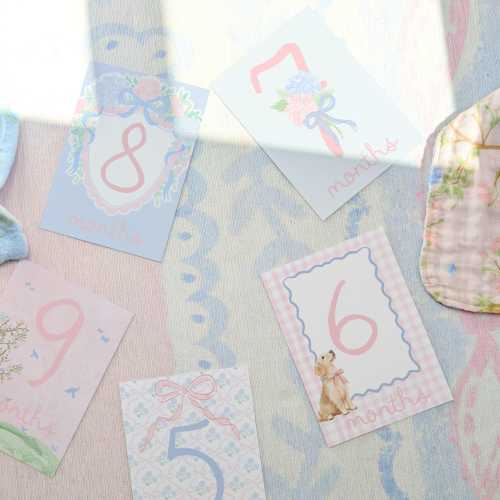 Monthly Milestone Cards | Preppy Heirloom