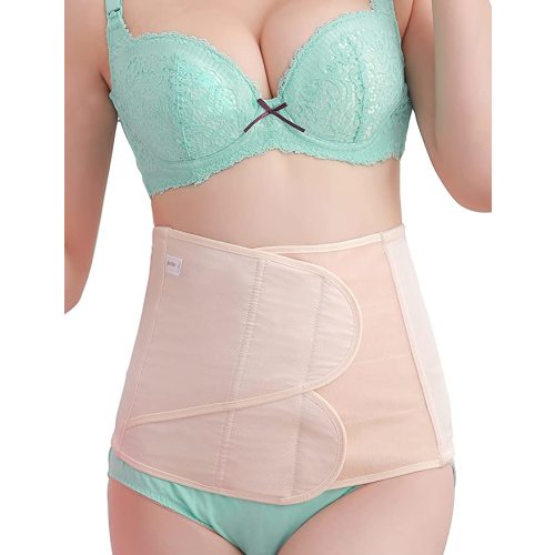 C Section Postpartum Belly Band Girdle Wrap Abdominal Binder C-section - Nude Postpartum Belly Wrap