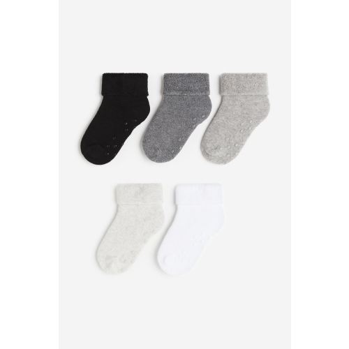 5-pack Non-slip Terry Socks