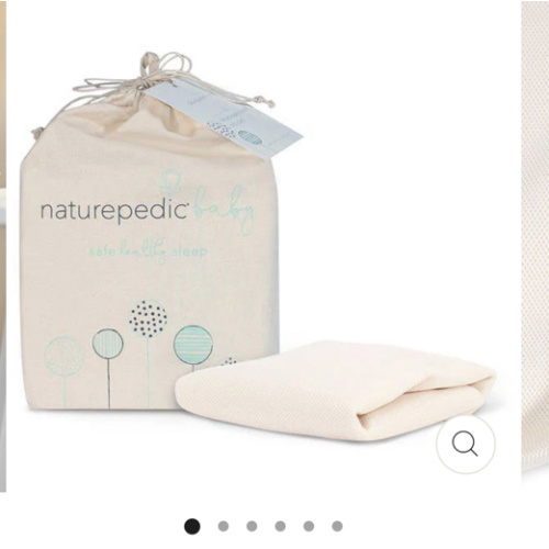 Naturepedic Organic Cotton Breathable Crib Mattress Cover