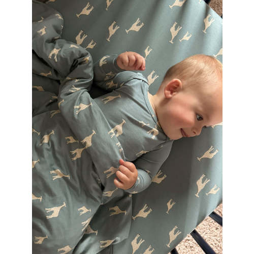 Crib Sheet - Giraffe Moss