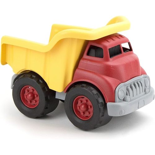 Green Toys Dump Truck in Yellow and Red - BPA Free, Phthalates Free Toys for Gross/Fine Motor Skill Development. Pretend Play , Red/Yellow