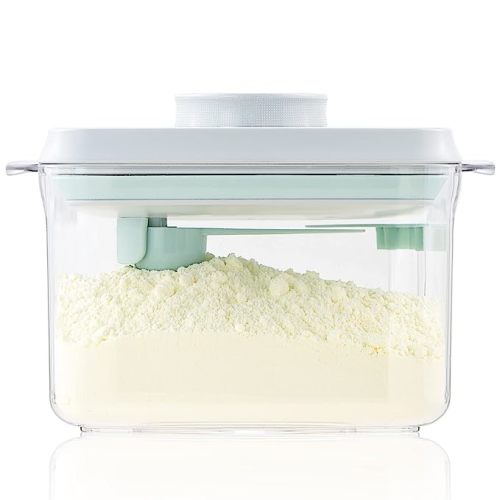 Formula Container to Go– 11oz Airtight Milk Powder Dispenser with Scoop Holder, BPA-Free Baby Container for Home & On-the-Go, Travel and Pantry Storage