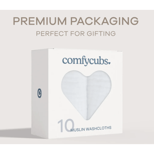 Muslin Washcloths in White – Comfy Cubs