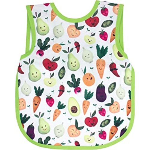 BapronBaby Market Fresh Bapron - No Neck Tie Safer Bib for Baby & Toddler - Soft Waterproof Stain Resistant - Machine Washable - Sz Baby/Toddler 6m-3T