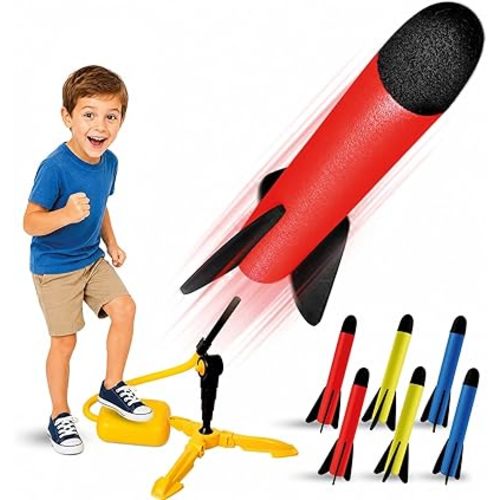 Rocket Launcher for Kids - Outdoor Toys for Kids Ages 4-8 Years - Kids Gift