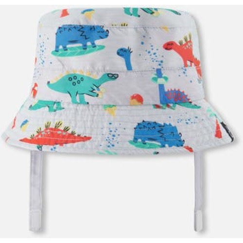 Recycled Polyester Dinosaur Print Beach Hat, 18-24 M