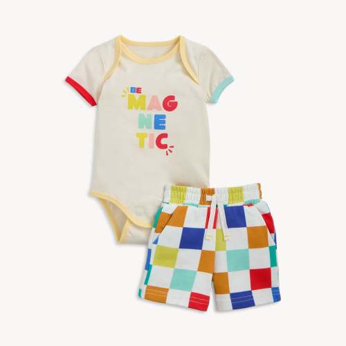 Magnetic Bodysuit with Shorts Set