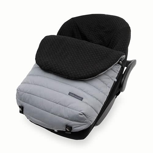 Little Unicorn Infant Car Seat Footmuff – Weather-Resistant Baby Bunting Bag with Magnetic Closure, Non-Slip Backing & Open Harness Design – Universal Fit Winter Cover for Baby Car Seat & Stroller