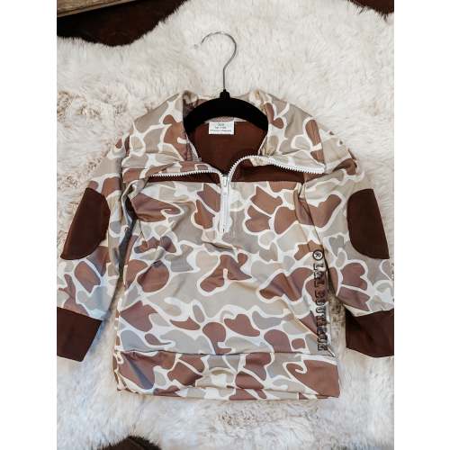 Old School Camo Kids Pullover