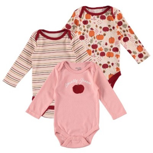 Chick Pea Baby Girl Onesie Long Sleeve Bodysuit Cute Baby Shower Gift, Size: 0-3 months