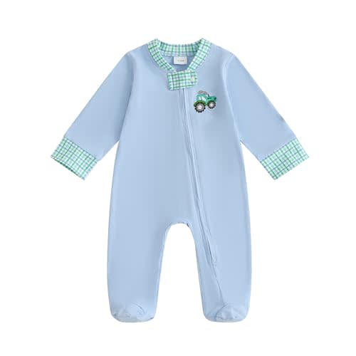 Bagilaanoe Infant Baby Boy Long Sleeve Romper Jumpsuit Pants Football Outfit Letter Printed Fall One Piece Clothes