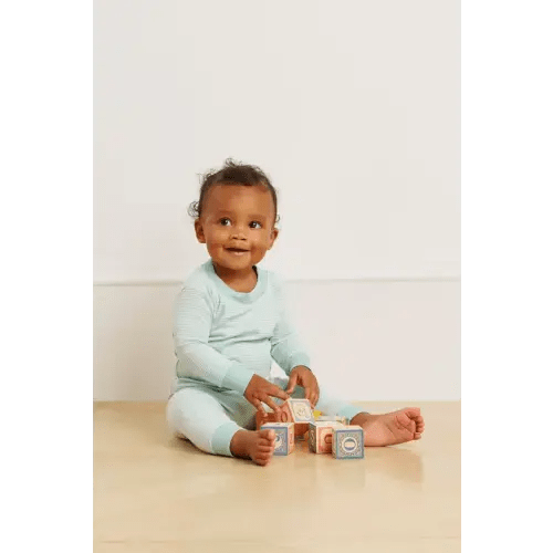 Baby Long-Long Set in Parisian Green