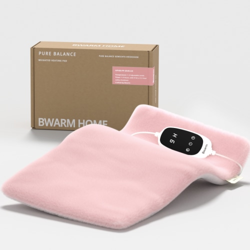 LUXE ROSA Herbal Therapy Weighted Electric Heating Pad for Period Pain, Back & Neck Pain
