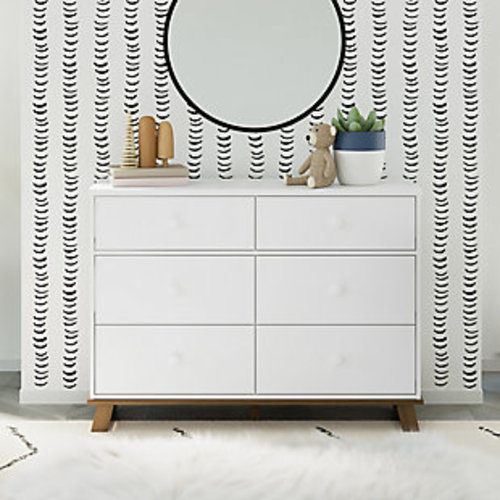 Storkcraft Modern 6 Drawer Double Dresser