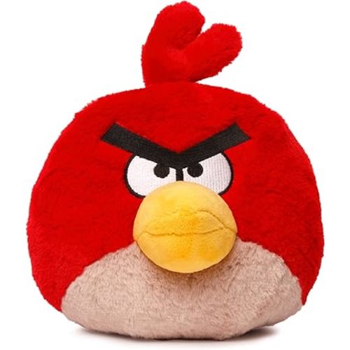 Mighty Mojo Angry Birds - Red - 8 Inch Collectible Plush Doll - Officially Licensed - Super Soft, Cuddly Doll for Kids and Adults - Original Series