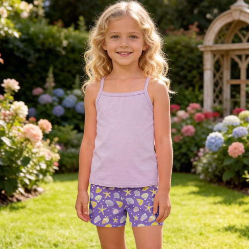Tdoqot Girls Summer Outfit Sets 2 Piece- Cute Casual Soft Halter Tank Tops and Floral Shorts Kids Clothes Watermelon Red Size 8