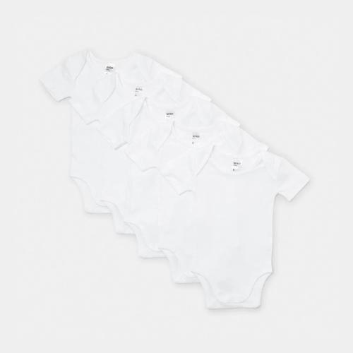 5 Pack Short Sleeve Bodysuits - Kmart