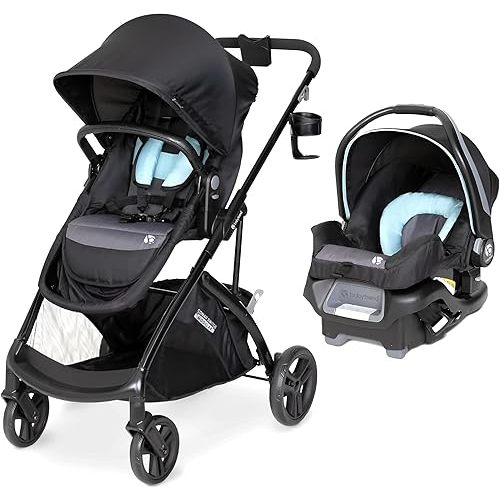 Baby Trend Sonar™ Switch 6-in-1 Modular Stroller Travel System with Ally 35 Infant Car Seat, Desert Blue