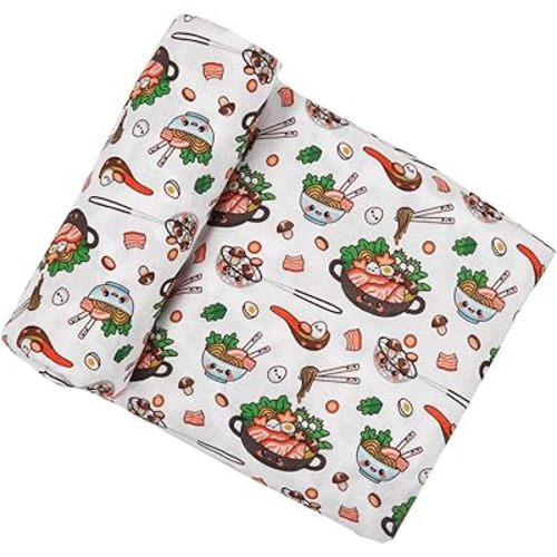 Muslin Swaddle Blanket for Unisex, Soft Breathable and Skin-Friendly Baby Swaddles for Boys & Girls, Newborn Receiving Blanket, Hot Pot Blankets Babies, Large 42 x 47 inches