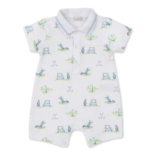 Fairway Foursome Blue Short Playsuit