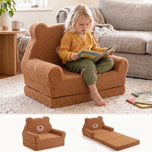 little dove Extra Wide Soft Kids Couch, Bear