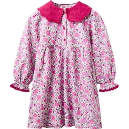Floral Broderie Anglaise Collar Dress, 12-18M