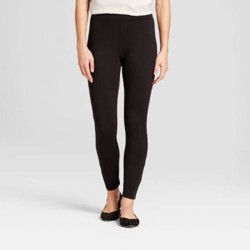 Women's High Waist Ponte Leggings - A New Day™ Black