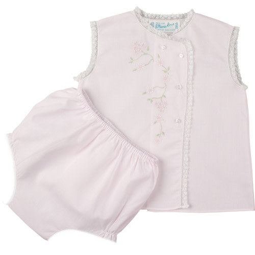 Girls Floral Lace Diaper Set
