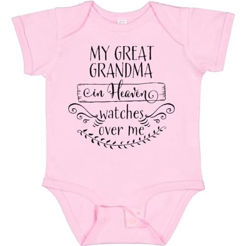 inktastic My Great Grandma in Heaven Watches over Me Baby Bodysuit