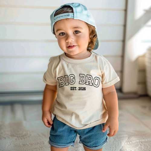 Big Brother Shirt, Est 2026 Personalized 2nd Baby Announcement
