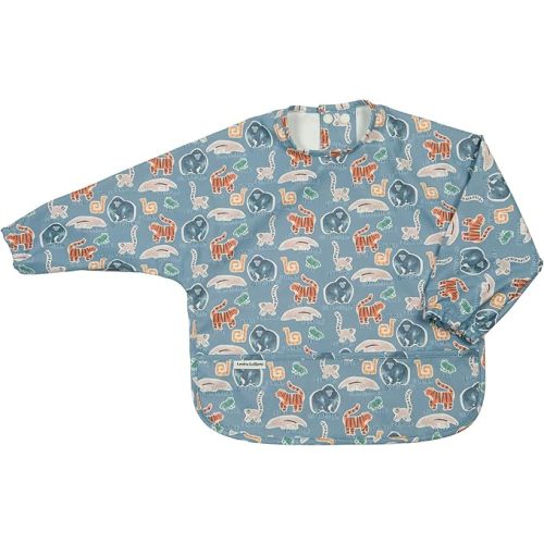 Loulou Lollipop Long Sleeve Mess Free Waterproof Bibs, for baby boys and girls 6-36 Months, Machine Washable, Travel Friendly