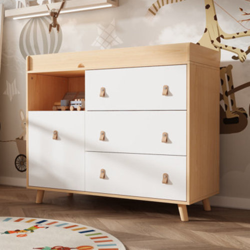 George Oliver Modern Changing Table Dresser With Strong Storage & Reviews | Wayfair