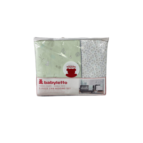 Babyletto 5 Piece Crib Bedding Set, Tranquil Woods