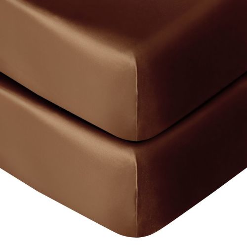 Silk Satin Fitted Crib Sheet, Super Soft Toddler Fitted Sheets for Standard Crib and Toddler Mattresses, 28x52 Inches - NTBAY