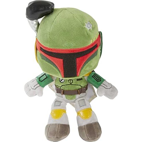 Mattel Star Wars Boba Fett Plush 8-inch Character Figure from The Book of Boba Fett, Soft Doll Dressed in Classic Look
