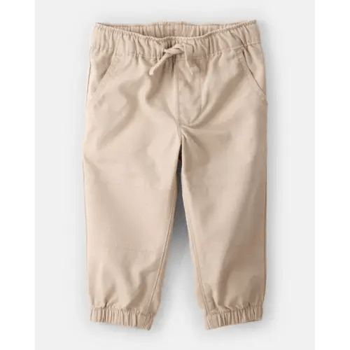 Baby Boy  Cotton Everyday Pull-On Jogger - Khaki | Carter's