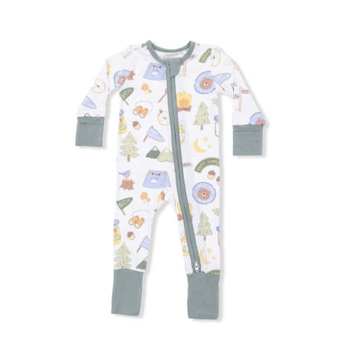 Camping Blue 2 Way Zipper Romper | Indigo