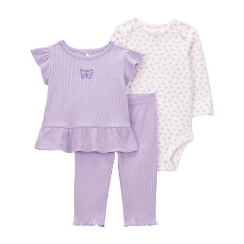 Carter's Child of Mine Baby Girl Outfit Set, 3-Piece, Sizes, 0/3-24 Months