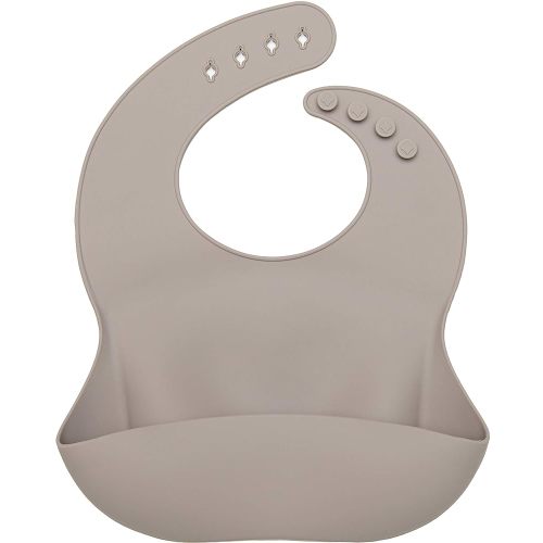 Amazon.com: Loulou Lollipop Waterproof Silicone Baby Bib, Large Pouch - Slate : Baby