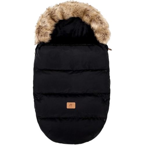 HOUSBAY Baby Stroller Bunting Bags Stroller Footmuff Universal Sleeping Bag Winter Outdoor Hooded Bunting Bag Windproof and Water-Resistant Suitable Below 5 ℃