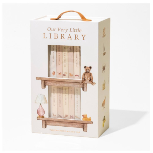 Our Very Little Library Board Book Set: A Foundational Language Vocabulary Board Book Set for Babies (Tabitha Paige Children's Book Series)