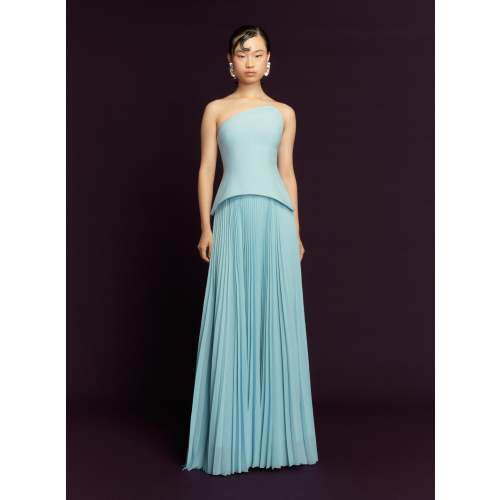 The Britt Maxi Dress in Arctic Blue