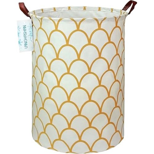 Laundry Hamper Fabric Organizer Collapsible Basket Gold egg